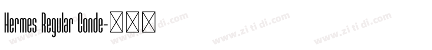 Hermes Regular Conde字体转换